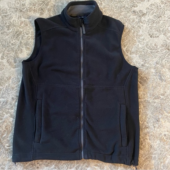 Lands' End Other - Lands’ End men’s fleece vest in black size M with pockets